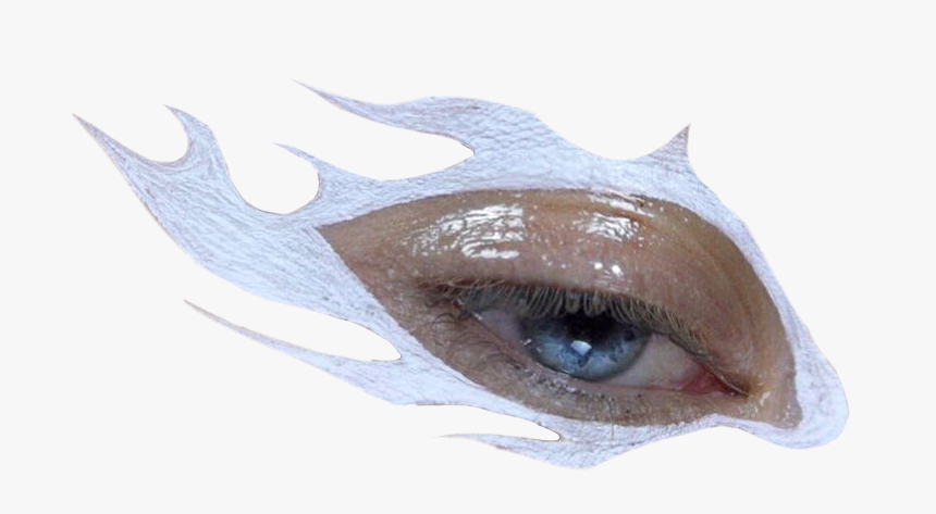 #eye #eyes #png #pngs #white #flames #aesthetic #makeup - Mask, Transparent Png