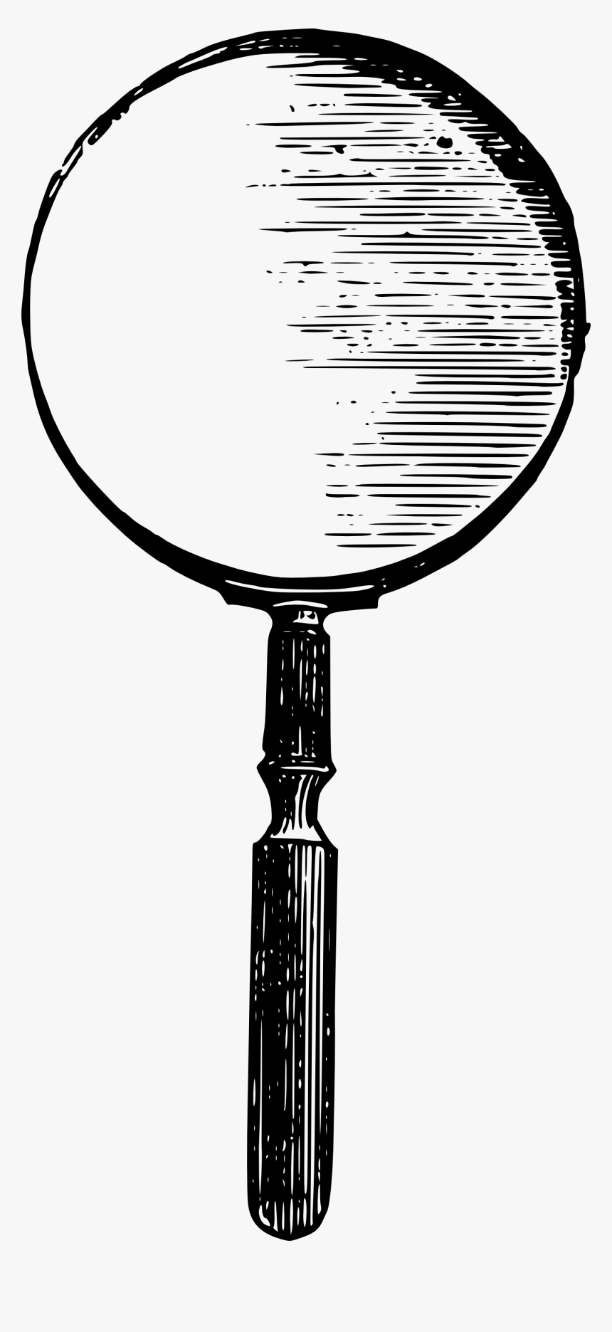 Vintage Magnifying Glass Vector Clip Art - Vintage Magnifying Glass Vector, HD Png Download