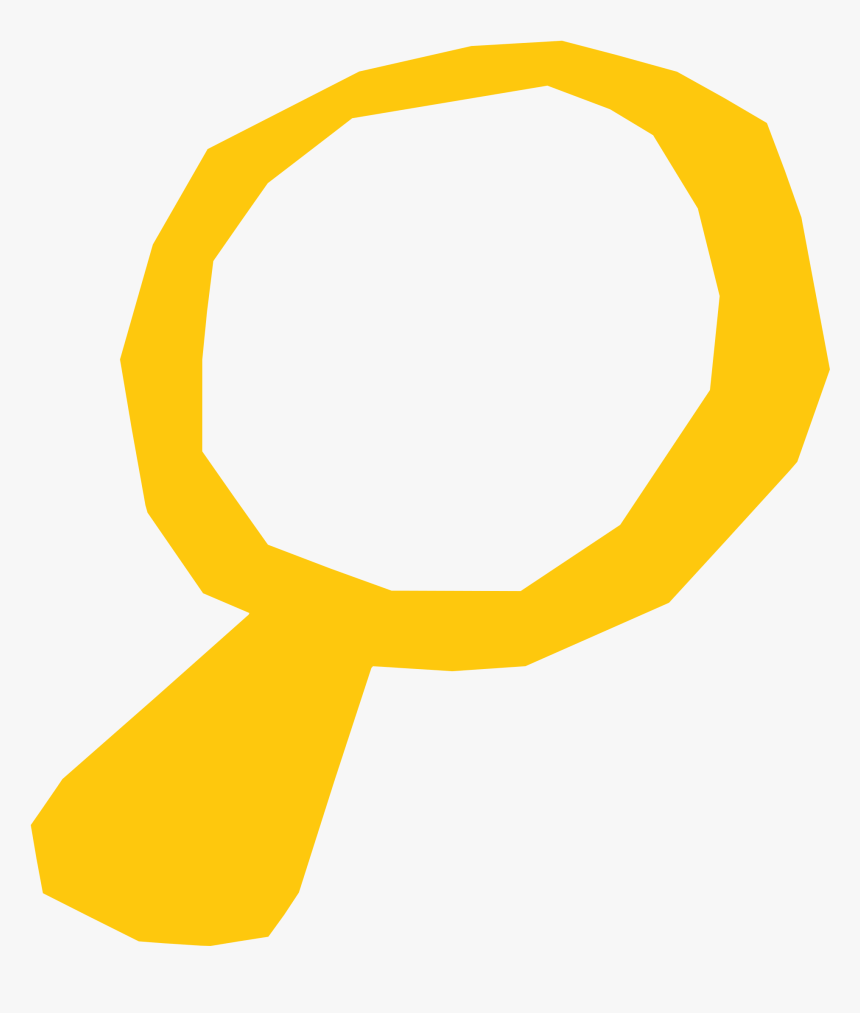 Yellow Magnifying Glass Png , Png Download - Magnifying Glass Clip Png Yellow, Transparent Png