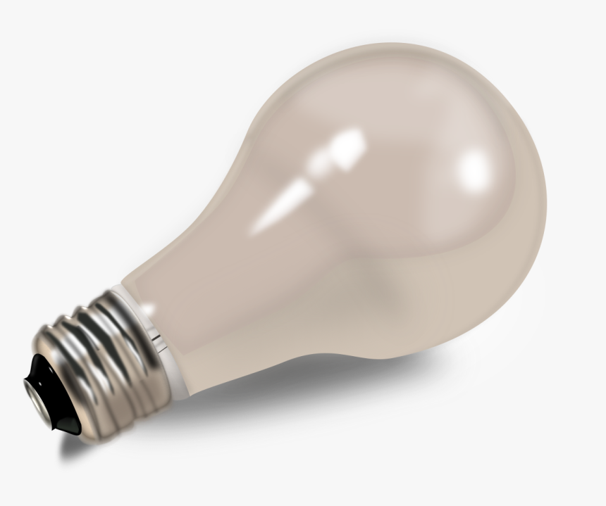 Realistic Light Bulb Lampadina Clip Arts - Compact Fluorescent Lamp, HD Png Download