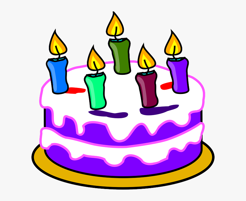 Birthday Cake Svg Clip Arts - Birthday Cake Clipart, HD Png Download