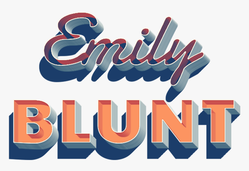 Emily Blunt Name Logo Png - Calligraphy, Transparent Png