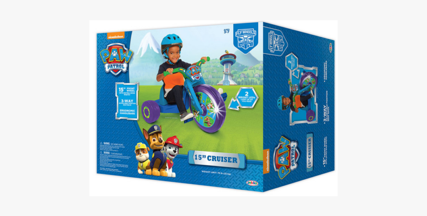 Paw Patrol 38cm Cruiser Tricycle, HD Png Download