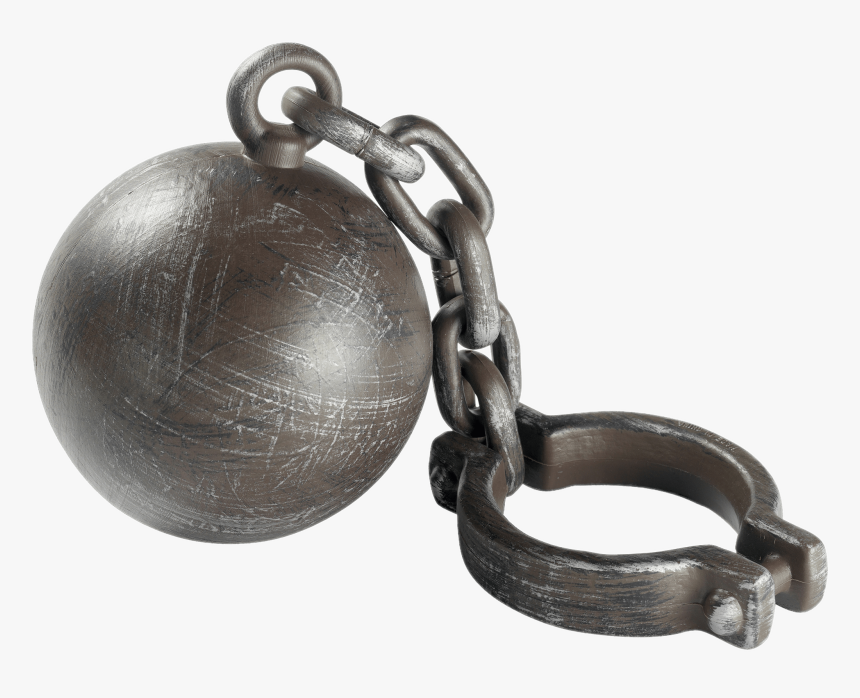 Halloween Ball And Chain - Convict Ball And Chain, HD Png Download