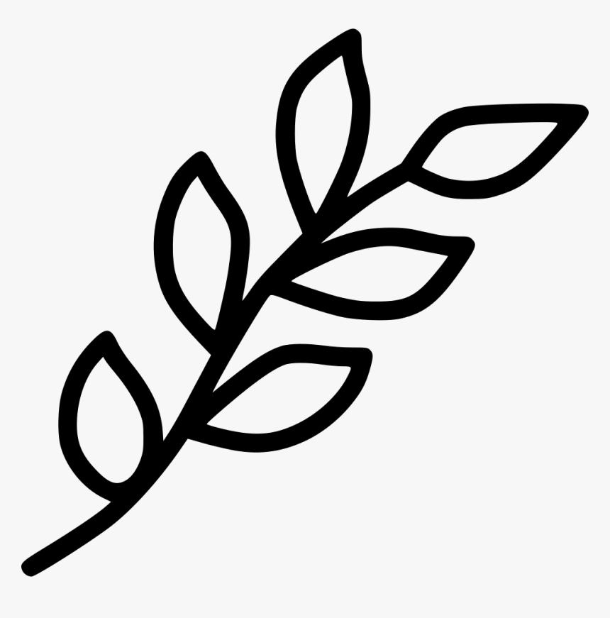 Branch Leaf Leaves Spring Decoration Nature Plant - Branch With Leaves Clip Art, HD Png Download