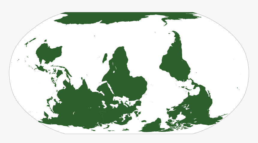 World Map Upside Down, HD Png Download
