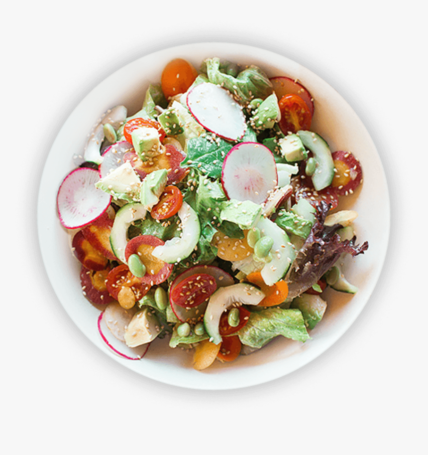 Healthy Salad - Top View Food Png, Transparent Png