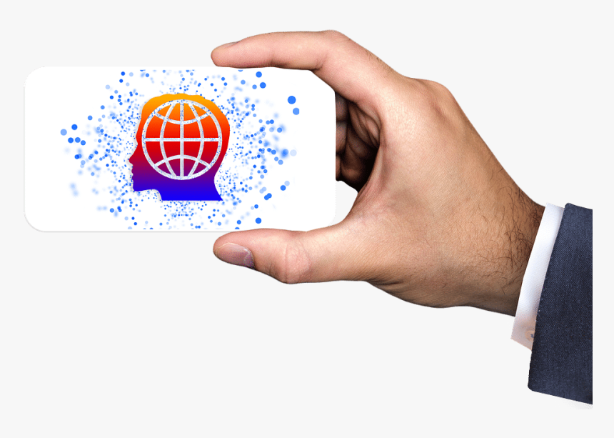 Transparent Psychology Symbol Png - Credit Card In Hand Mockup, Png Download