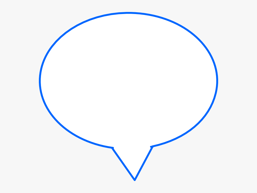 Blue Speech Bubble Svg Clip Arts - Circle, HD Png Download