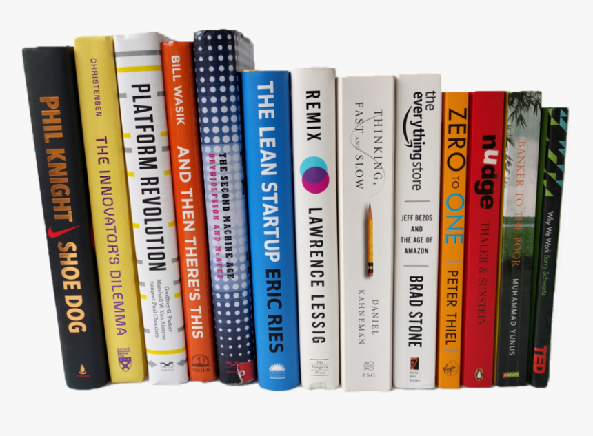 Business Books Cliparts - Books On A Shelf Png, Transparent Png