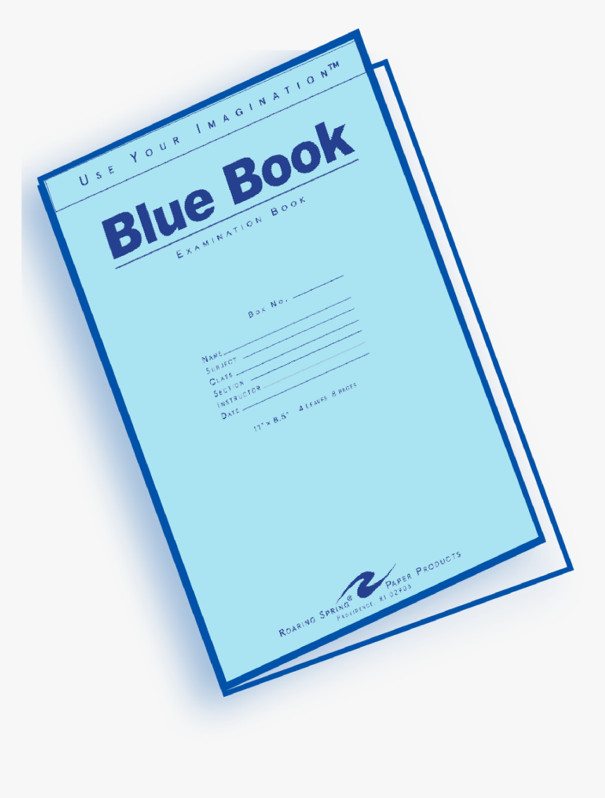 Blue Book - Blue Book Exam, HD Png Download