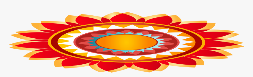 Decorative Clipart Toran - Diwali Rangoli Vector Png, Transparent Png
