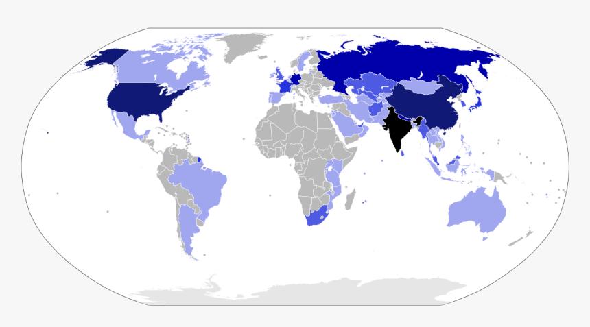 Map Of International Trips Made By Narendra Modi As - Us And Argentina Map, HD Png Download