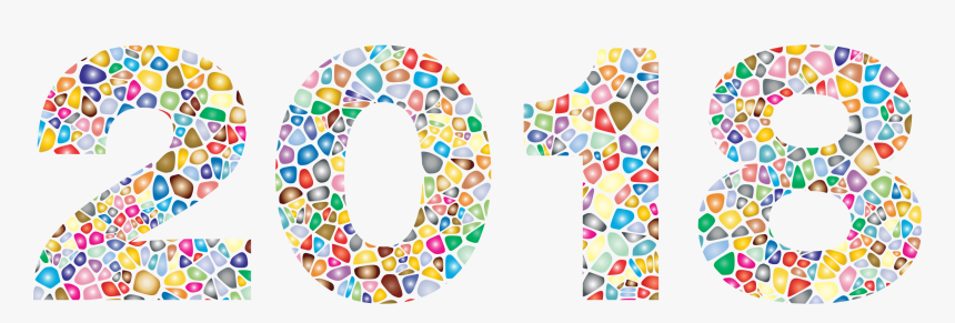 Clip Freeuse Stock 2018 Clipart Prismatic - 2019 Calendar Word Art, HD Png Download