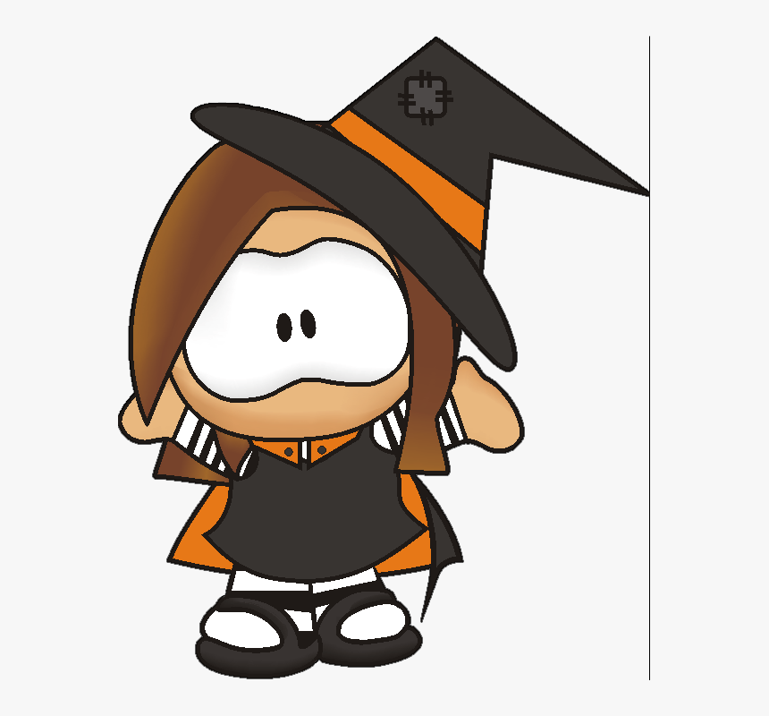 File - Tefa-halloween - Cartoon Girl Halloween, HD Png Download