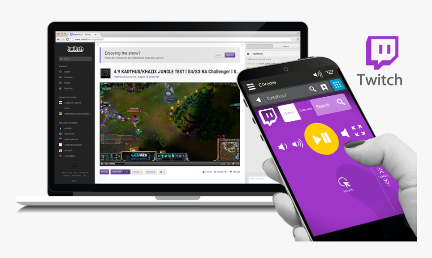 Twitch Remote - Twitch On Phone, HD Png Download