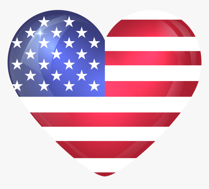American Flag Heart Png - Thin Blue Line Heart Clip Art, Transparent Png