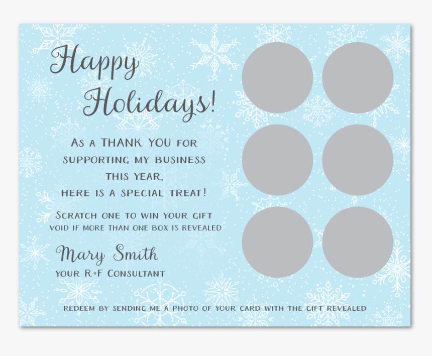 Winter Scratcher Gift Card 
								data-caption 
								class - Circle, HD Png Download