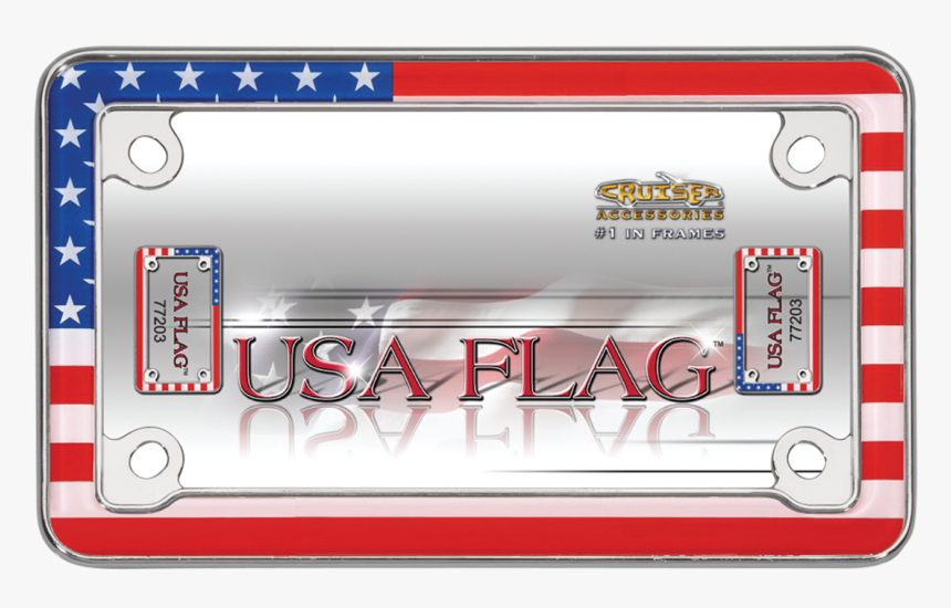 License Frame Usa Flag, HD Png Download