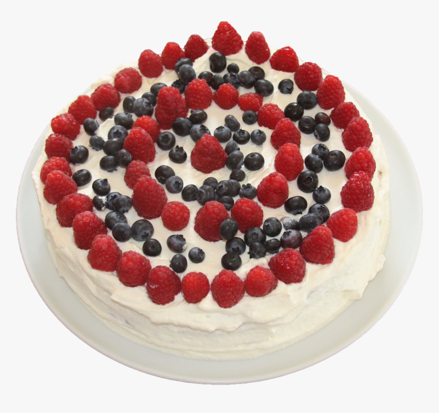 Free Rasberry And Blueberry Birthday Cake Png Image - Birthday Cake, Transparent Png