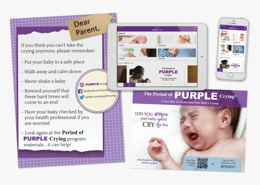 Baby Crying Png - Purple Crying App Code, Transparent Png