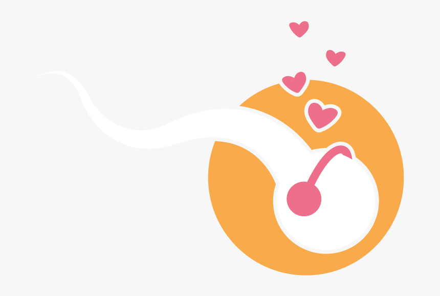 Icon Only White Sperm Orange, HD Png Download