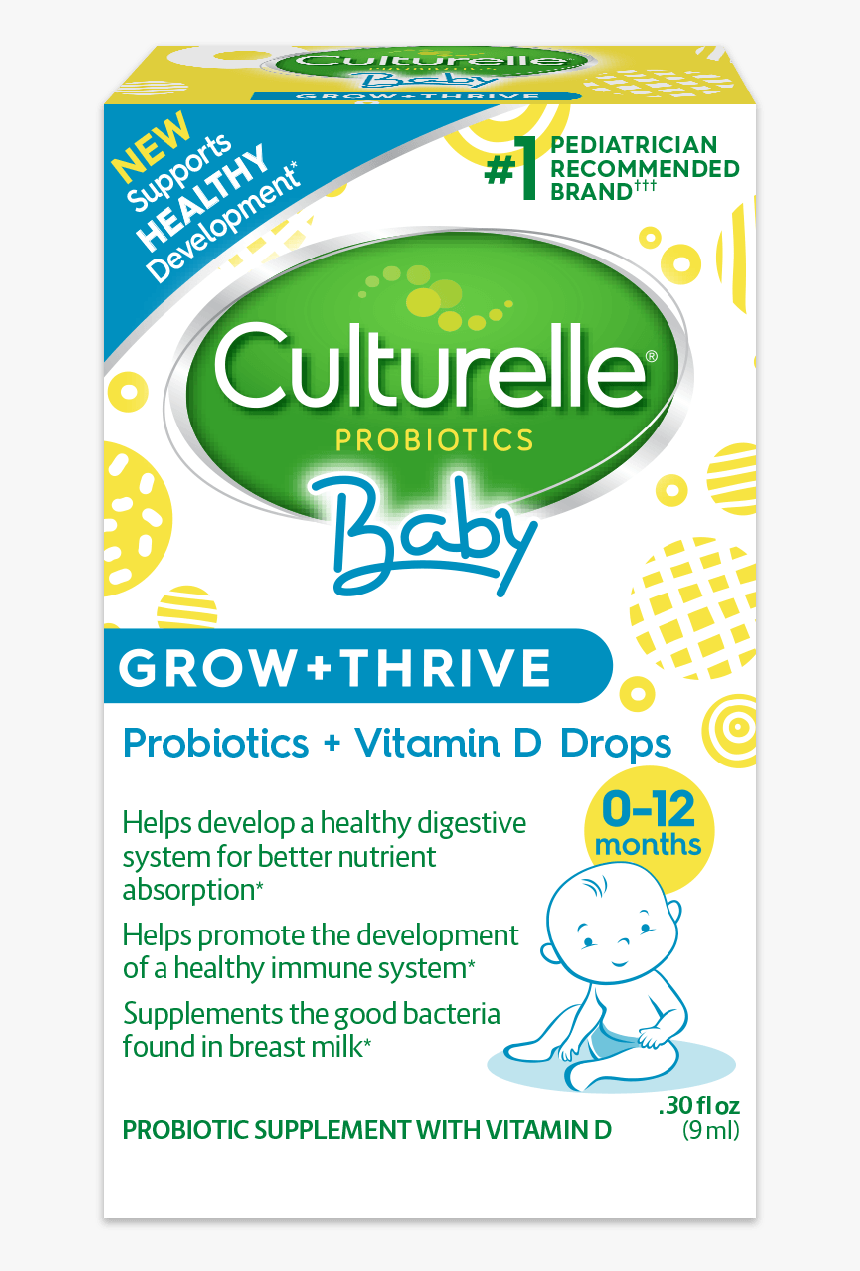 Culturelle Baby Grow And Thrive Drops Product Box - Flyer, HD Png Download