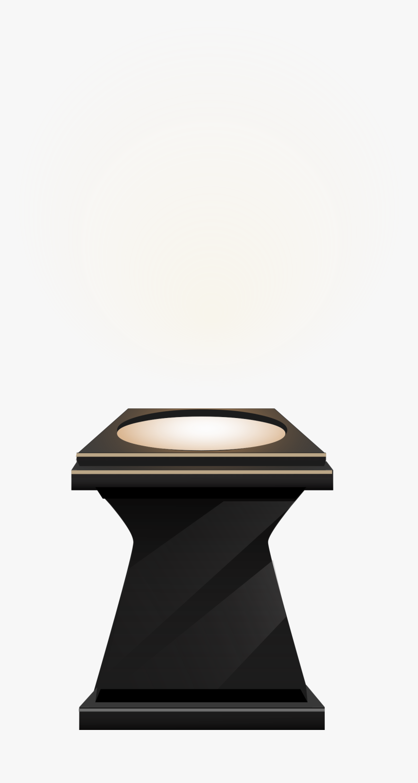 Transparent Spotlight Clipart - Pedestal With Spotlight Transparent, HD Png Download