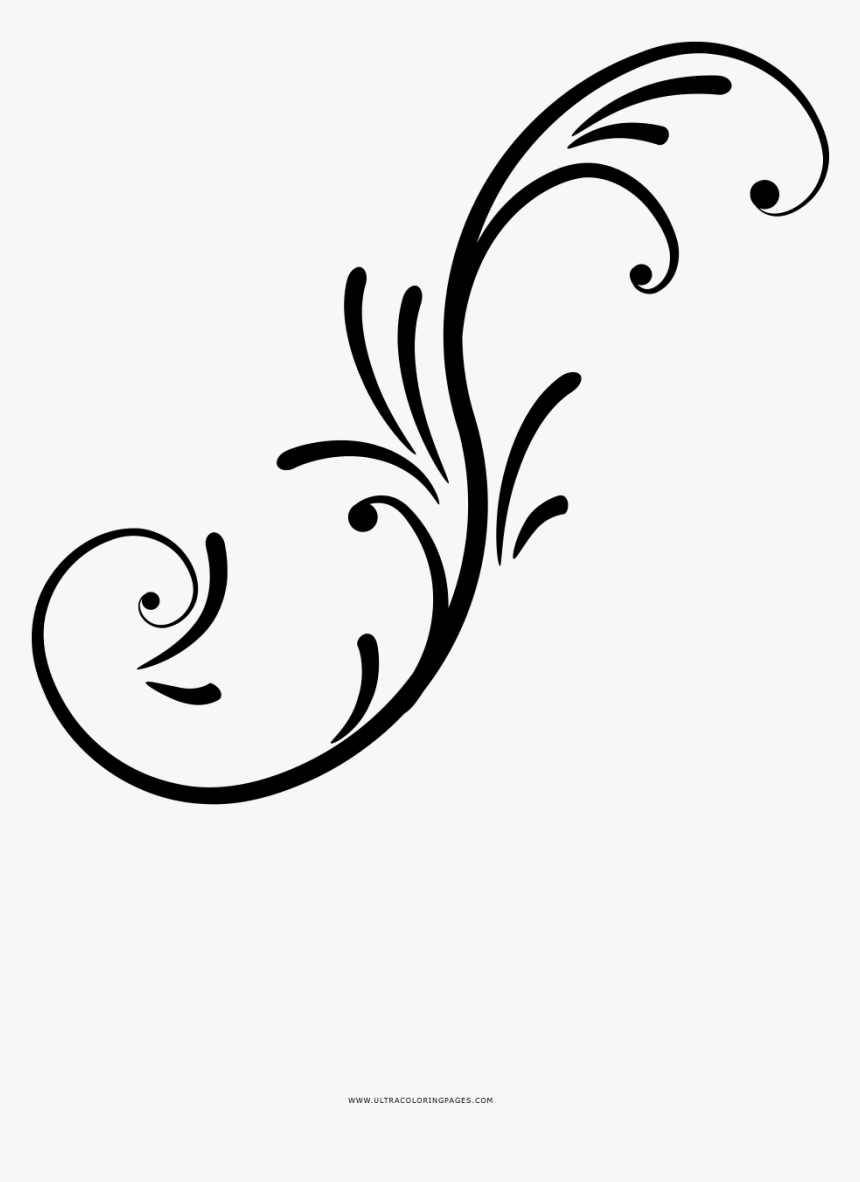 Vine Coloring Page - Line Art, HD Png Download
