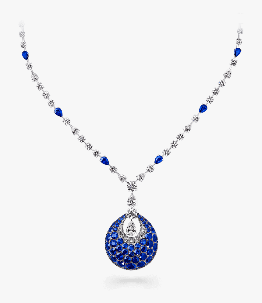 A Graff Bombe Classic Necklace Featuring A Tear Drop - 1 Gram Gold Mangalsutra Chain, HD Png Download