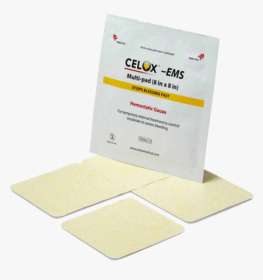 Parallel - Celox Gauze Ems 8in * 8in, HD Png Download