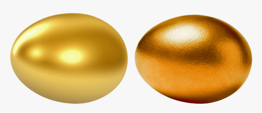 Egg, Golden Egg, Gold, Red Gold, White Gold - Gold Egg Png, Transparent Png