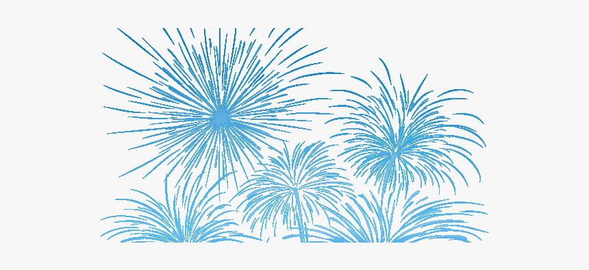 Png Images Free Download - Blue Fireworks No Background, Transparent