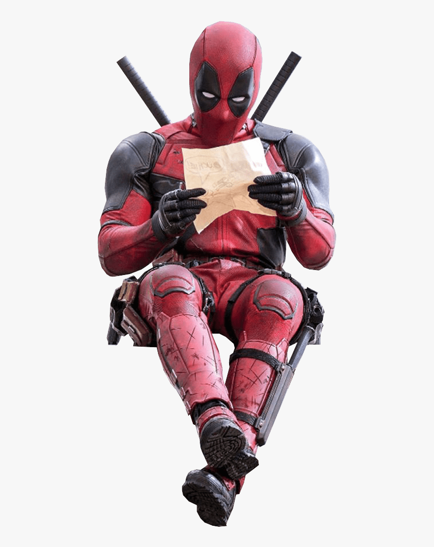 Deadpool Reading - Deadpool Png, Transparent Png