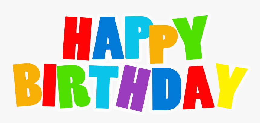 Happy Birthday Png Text , Png Download - Happy Birthday Color Png, Transparent Png