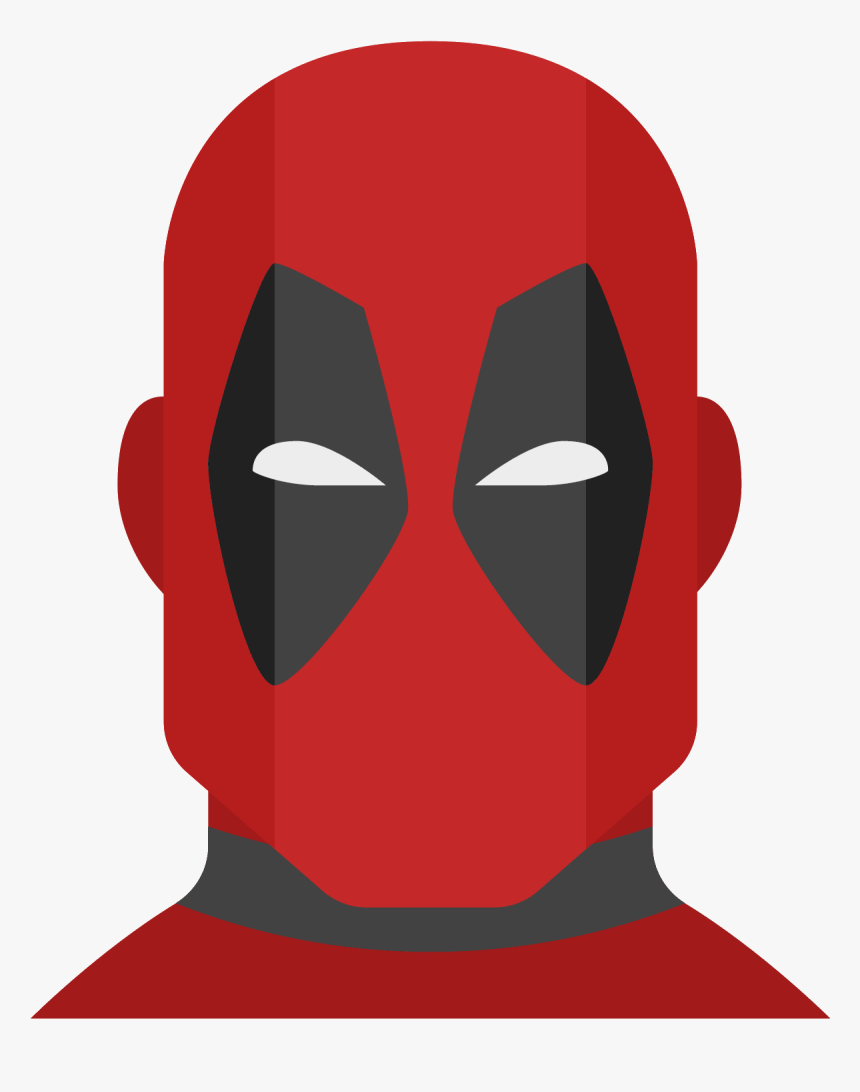 Deadpool Icon - Deadpools Face Transparent Png, Png Download