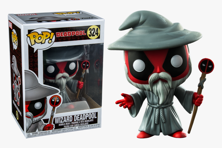 Wizard Deadpool Us Exclusive Pop Vinyl Figure - Funko Pop Deadpool Wizard, HD Png Download