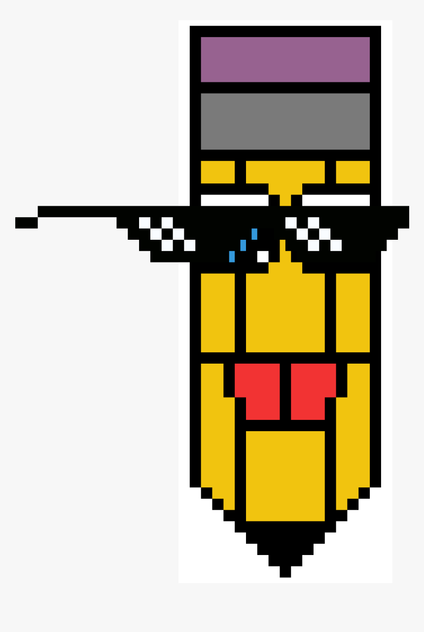 Mlg Pencil Clipart , Png Download - 8 Bit Sunglasses, Transparent Png