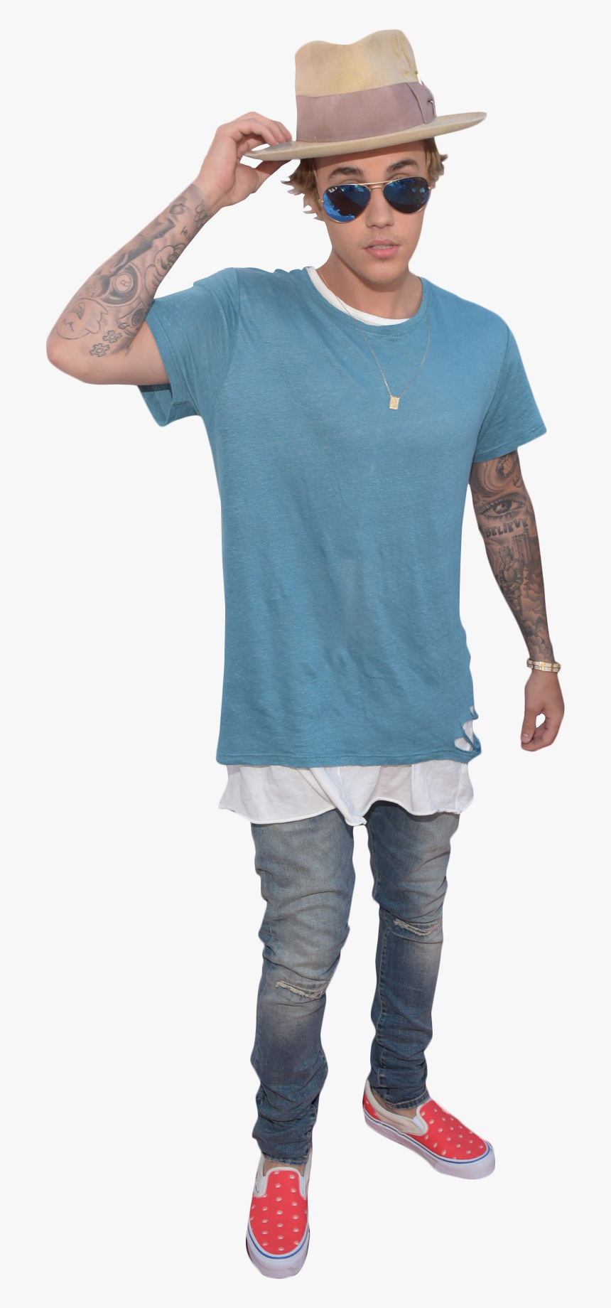 Justin Bieber Png Image - Fedora, Transparent Png