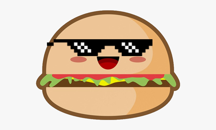Mlgburger Discord Emoji - Kawaii Burger Transparent, HD Png Download