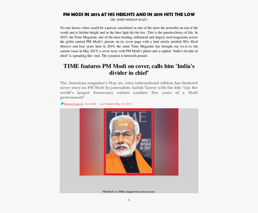 Time Magazine 2019 Pdf, HD Png Download