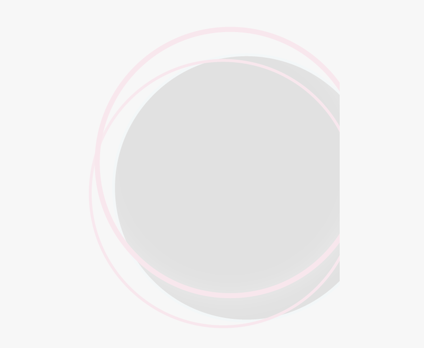 Twa Large Overlapping Circles - White Circle Png File, Transparent Png