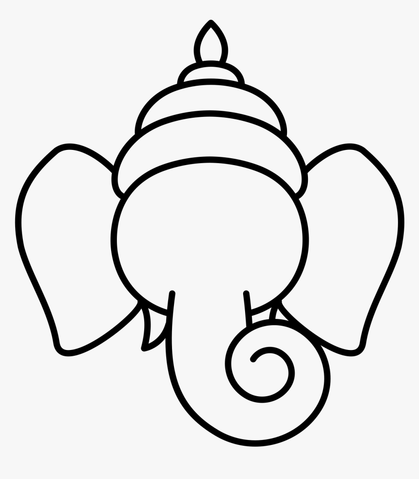 Drawing Ganesh Frames Illustrations Hd Images Photo - Ganesh Icon Png, Transparent Png