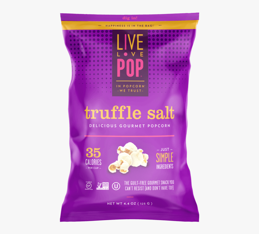 Trufflesalt - Live Love Pop Truffle Salt Popcorn, HD Png Download