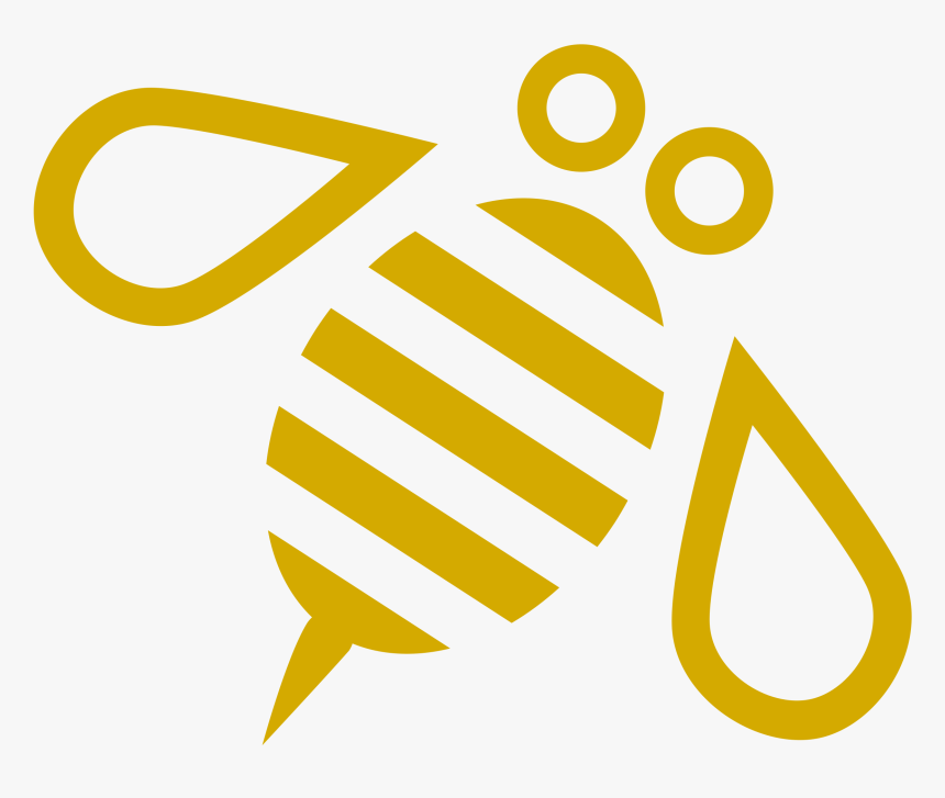 Minimal Bee Or Bumblebee Clip Arts - Bee Logo Vector Png, Transparent Png