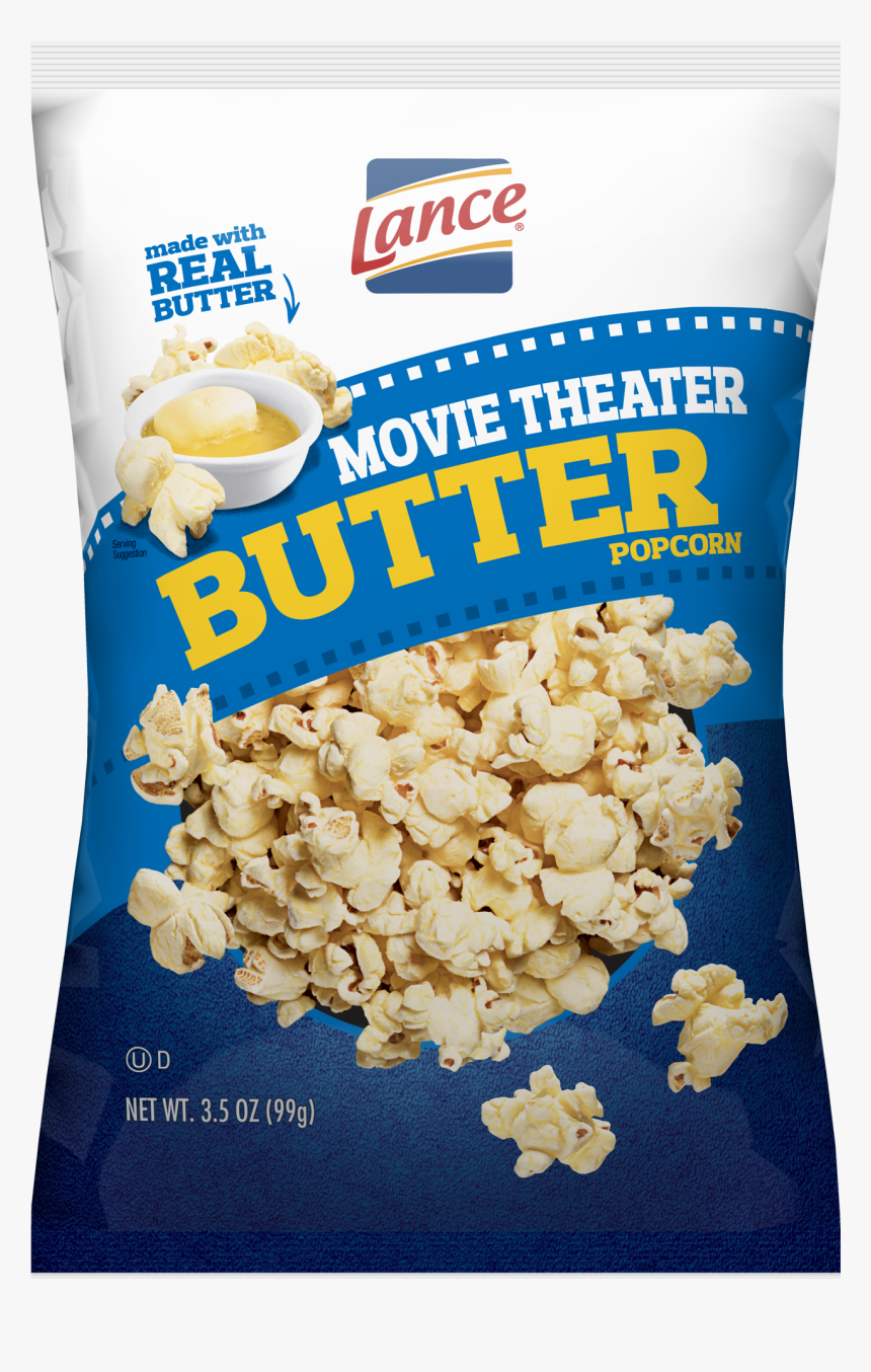 Lance Popcorn Movie Theater Butter - Lance Movie Butter Popcorn, HD Png Download