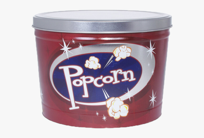 Retro Popcorn Edited - 2 Gallon Popcorn Tin, HD Png Download