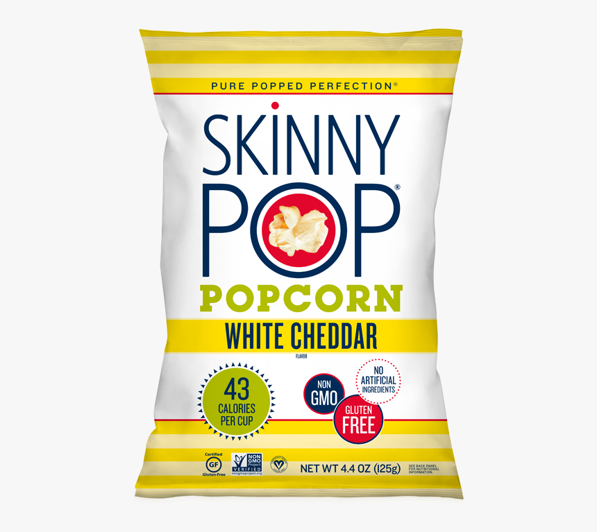 Skinnypop White Cheddar - Skinnypop White Cheddar Popcorn, HD Png Download