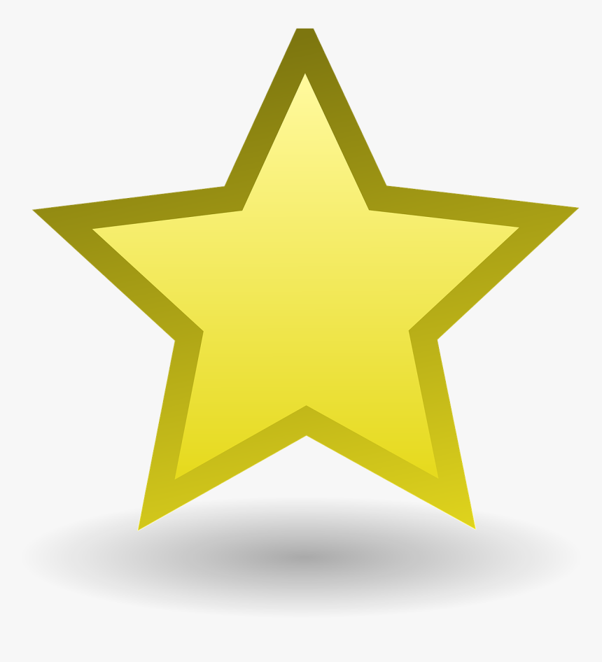 Yellow And Grey Star, HD Png Download