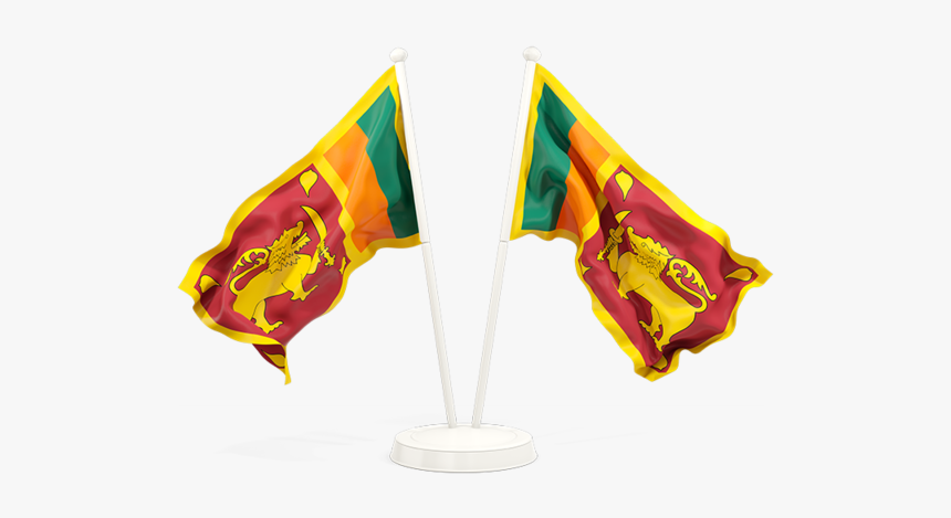 Two Waving Flags - Us Flag And Sri Lankan Flag, HD Png Download
